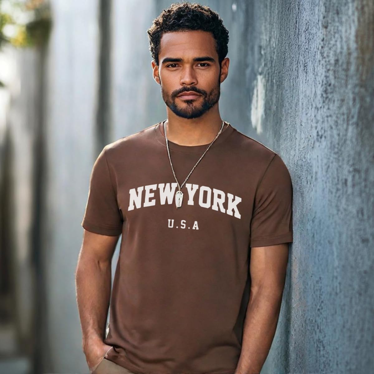 Kit 5 Camisetas Masculinas 100% Algodão Premium Estilo Urbano Streetwear Casual Cidades Americanas Festas