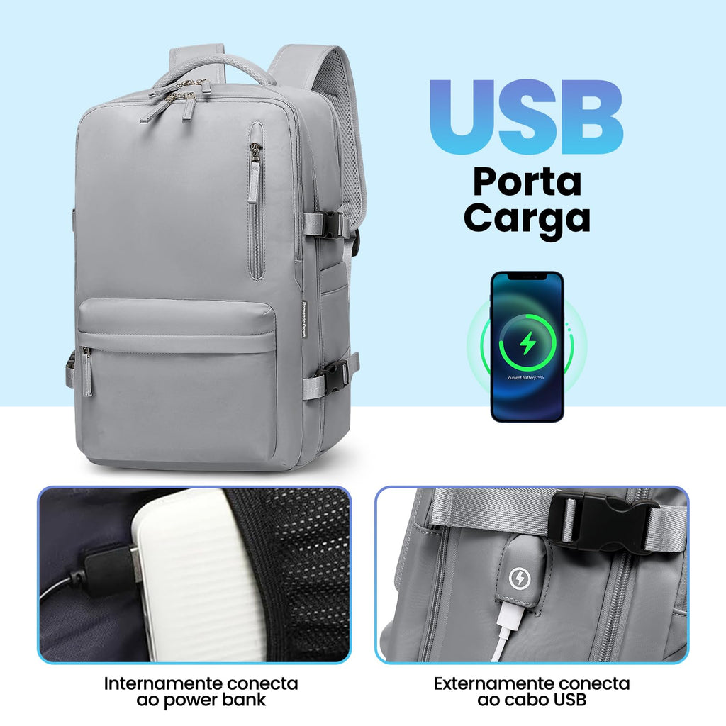 Romantic Crown Mochila de Viagem Expansivel Avião Grande Feminina,Mochila Executiva Masculina Impermeável Reforçada para Notebook,Casual Esportes Hiking Escola Presente1