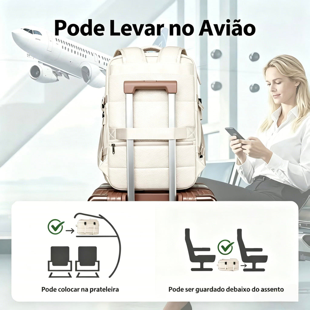 Romantic Crown Mochila de Viagem Expansivel Avião Grande Feminina,Mochila Executiva Masculina Impermeável Reforçada para Notebook,Casual Esportes Hiking Escola Presente1