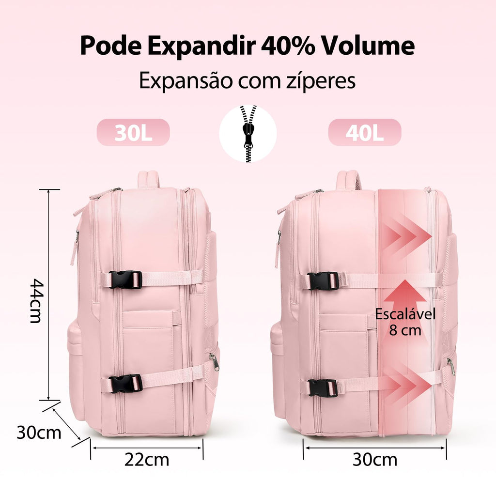 Romantic Crown Mochila de Viagem Expansivel Avião Grande Feminina,Mochila Executiva Masculina Impermeável Reforçada para Notebook,Casual Esportes Hiking Escola Presente1