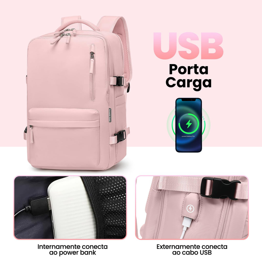 Romantic Crown Mochila de Viagem Expansivel Avião Grande Feminina,Mochila Executiva Masculina Impermeável Reforçada para Notebook,Casual Esportes Hiking Escola Presente1