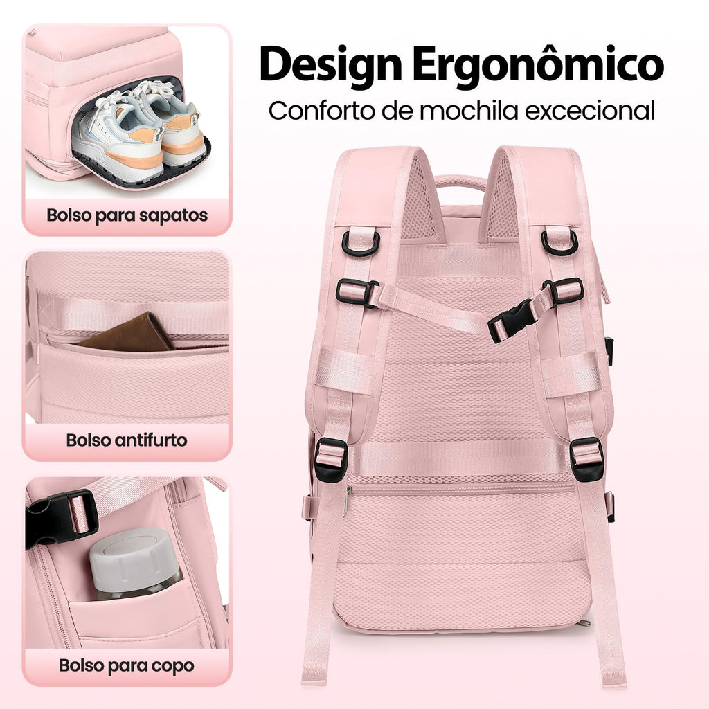 Romantic Crown Mochila de Viagem Expansivel Avião Grande Feminina,Mochila Executiva Masculina Impermeável Reforçada para Notebook,Casual Esportes Hiking Escola Presente1