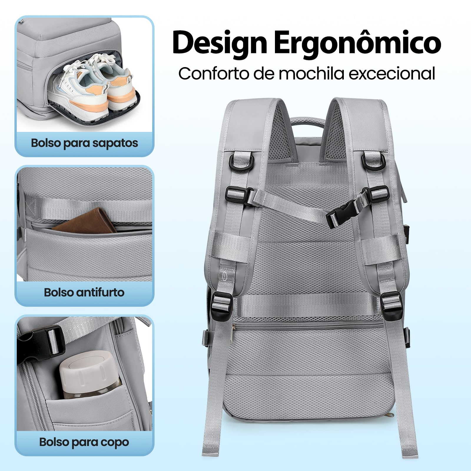 Romantic Crown Mochila de Viagem Expansivel Avião Grande Feminina,Mochila Executiva Masculina Impermeável Reforçada para Notebook,Casual Esportes Hiking Escola Presente1
