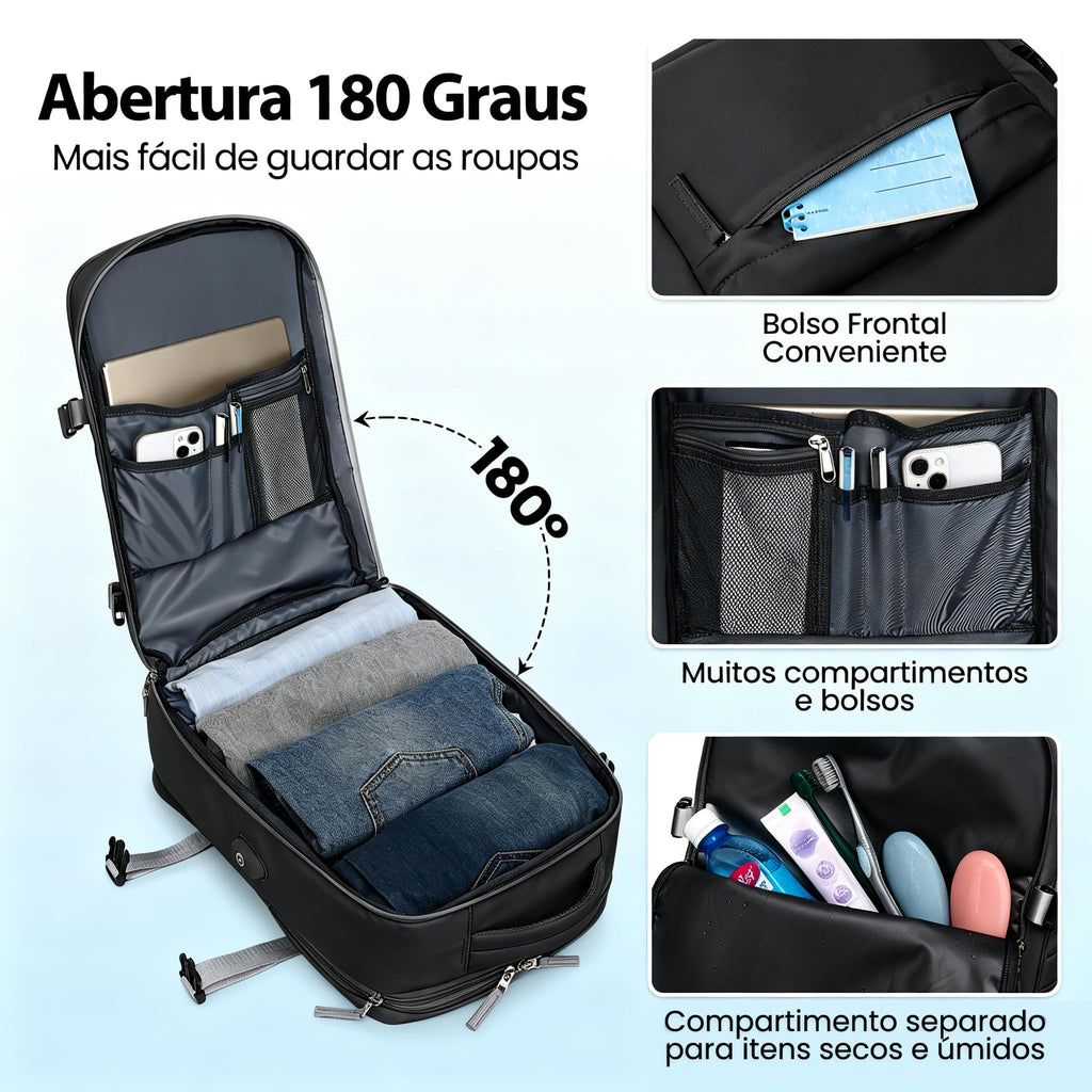 Romantic Crown Mochila de Viagem Expansivel Avião Grande Feminina,Mochila Executiva Masculina Impermeável Reforçada para Notebook,Casual Esportes Hiking Escola Presente1