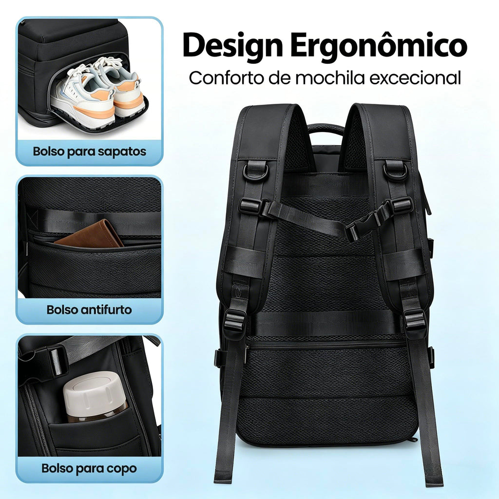 Romantic Crown Mochila de Viagem Expansivel Avião Grande Feminina,Mochila Executiva Masculina Impermeável Reforçada para Notebook,Casual Esportes Hiking Escola Presente1