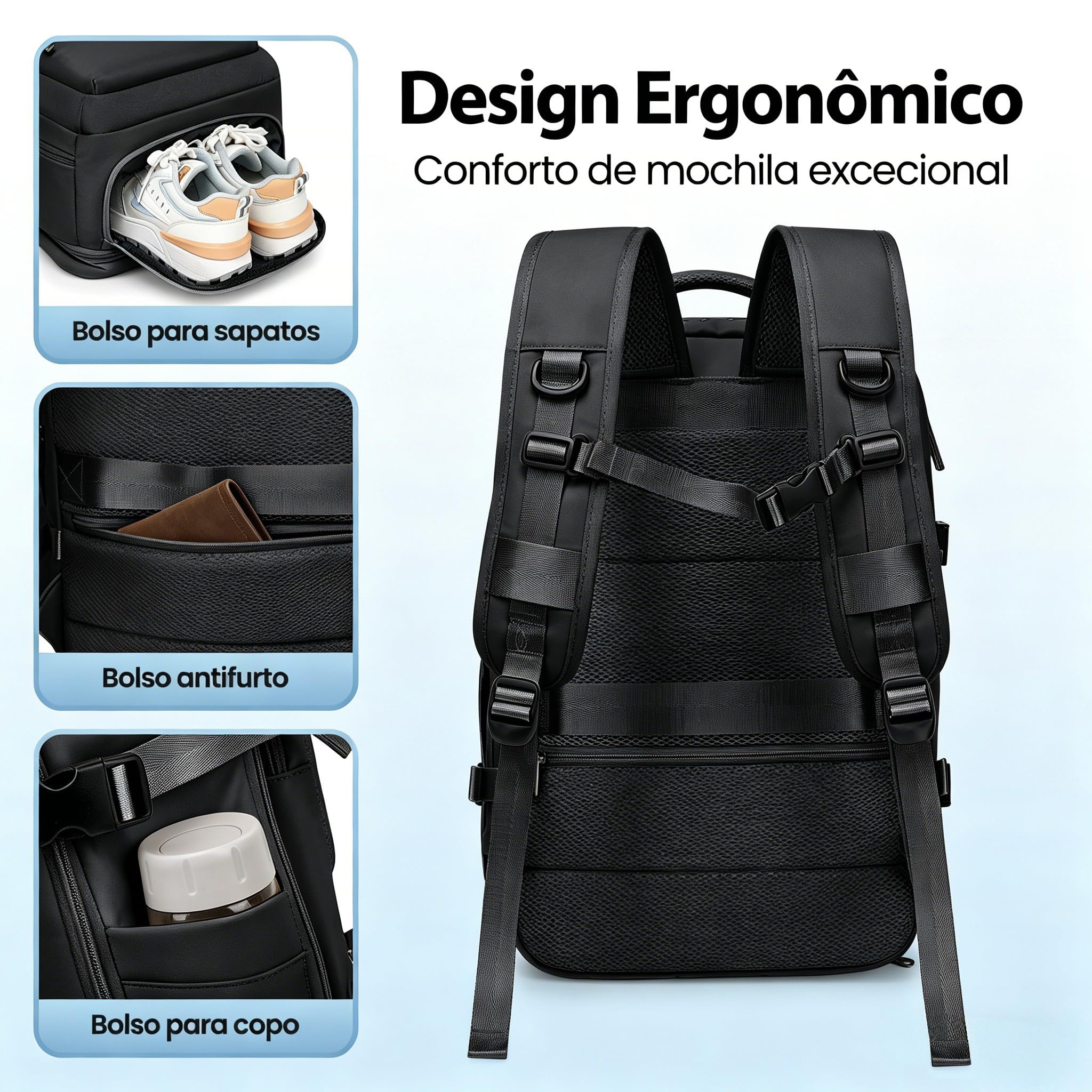 Romantic Crown Mochila de Viagem Expansivel Avião Grande Feminina,Mochila Executiva Masculina Impermeável Reforçada para Notebook,Casual Esportes Hiking Escola Presente1