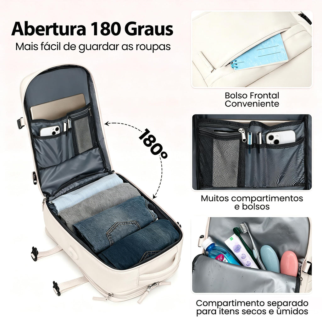 Romantic Crown Mochila de Viagem Expansivel Avião Grande Feminina,Mochila Executiva Masculina Impermeável Reforçada para Notebook,Casual Esportes Hiking Escola Presente1
