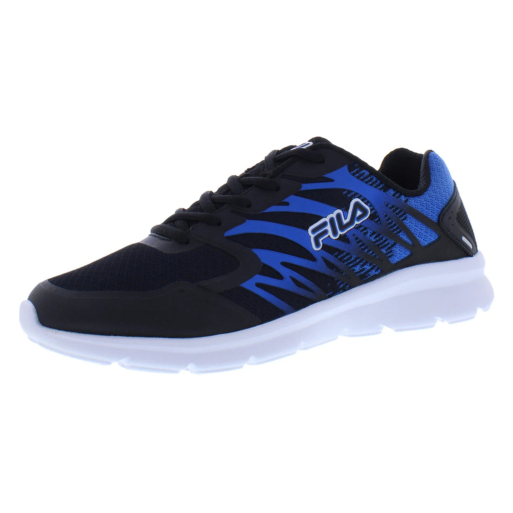 Fila Men's Memory Finity 7 Running Shoes Black/Blue Color | 100% Authentic