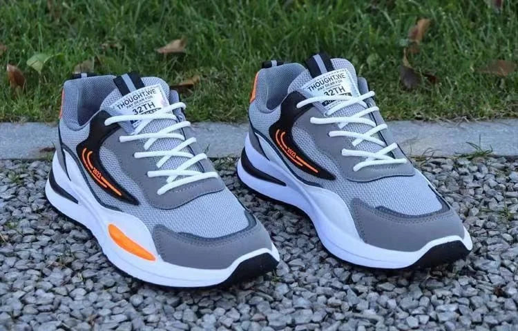 Men's New Design Summer Sports Sneakers PVC Mesh Breathable Shoes with Casual Toe Fashionable PVC Insole Running Winter Season