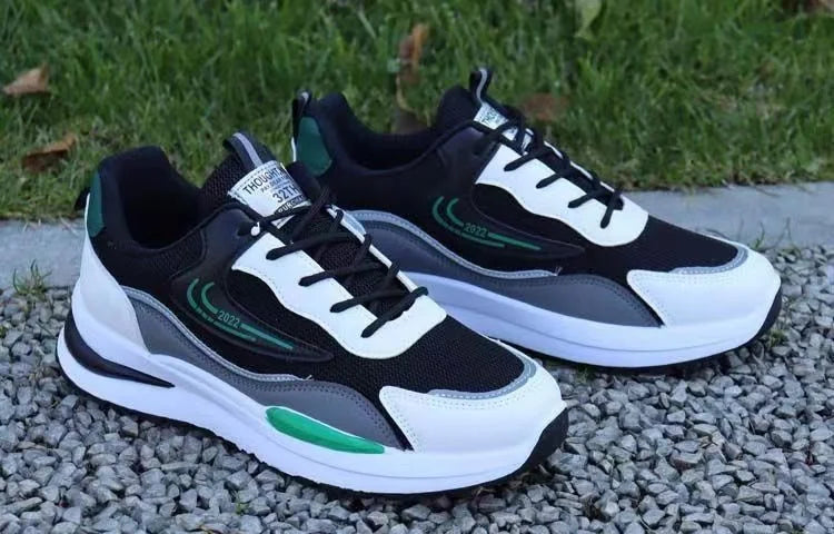 Men's New Design Summer Sports Sneakers PVC Mesh Breathable Shoes with Casual Toe Fashionable PVC Insole Running Winter Season