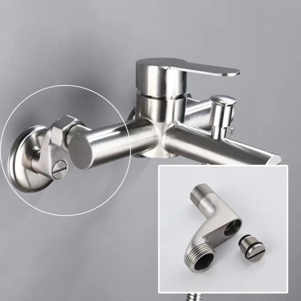 Adjustable Angle Valve Replacement Shower Faucet Adapter Part Stainless Steel Angle Valve Bathroom Corner Foot Accessories