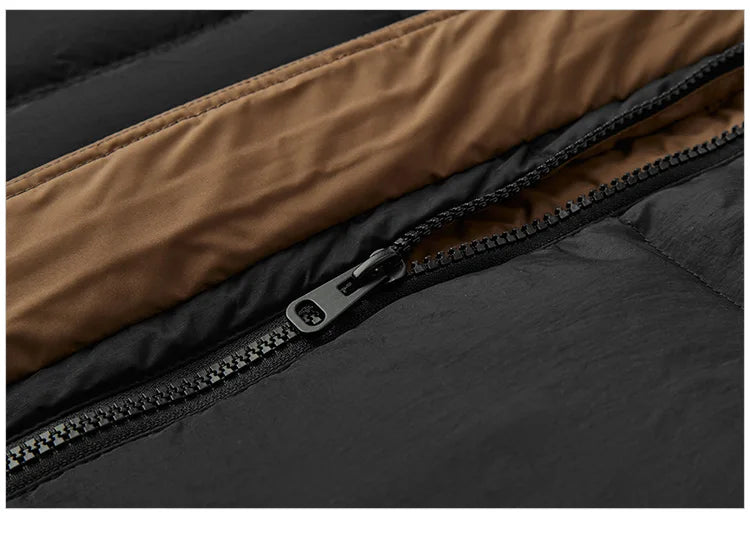 Semir Down Jacket Women Long Length Hooded Black Coat 2025 Winter New Loose Outerwear Fashion Women's down coat
