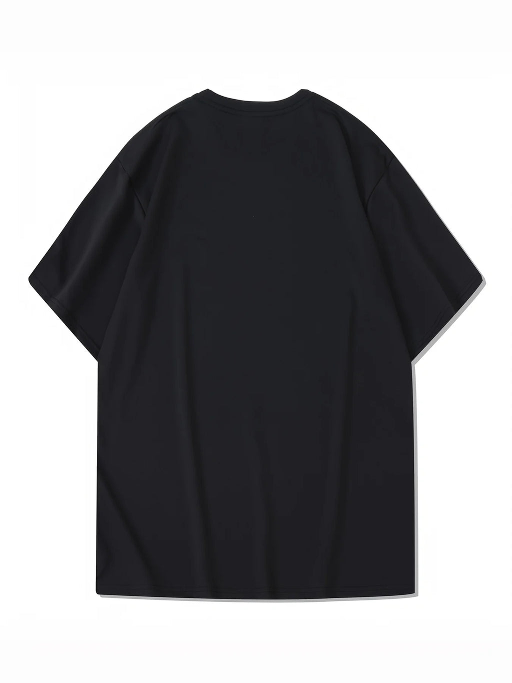 Men's summer 100% pure cotton fashionable casual sports loose mountain print round neck short sleeved T-shirt top