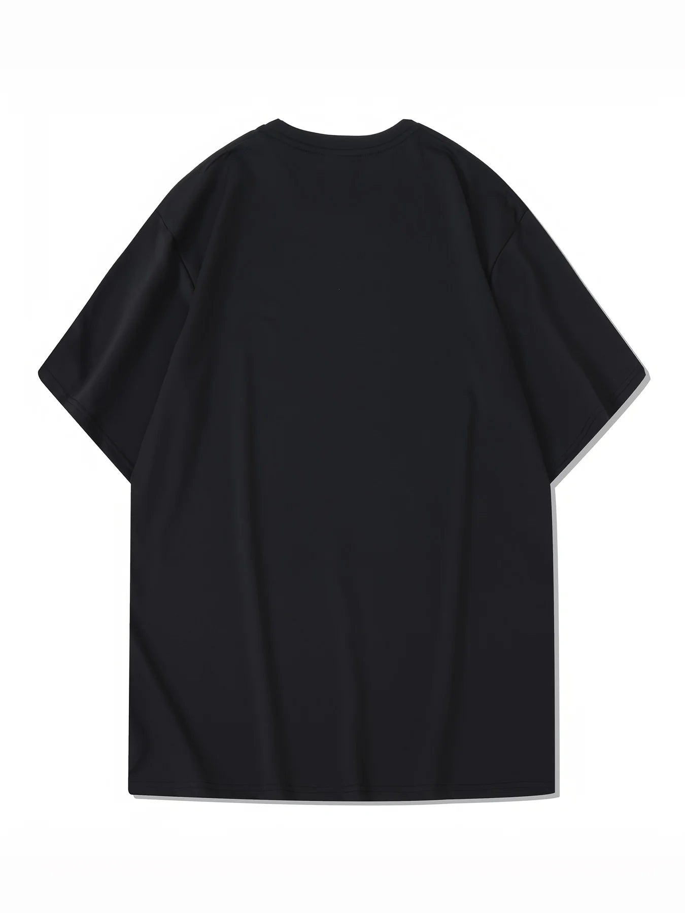 Men's summer 100% pure cotton fashionable casual sports loose mountain print round neck short sleeved T-shirt top