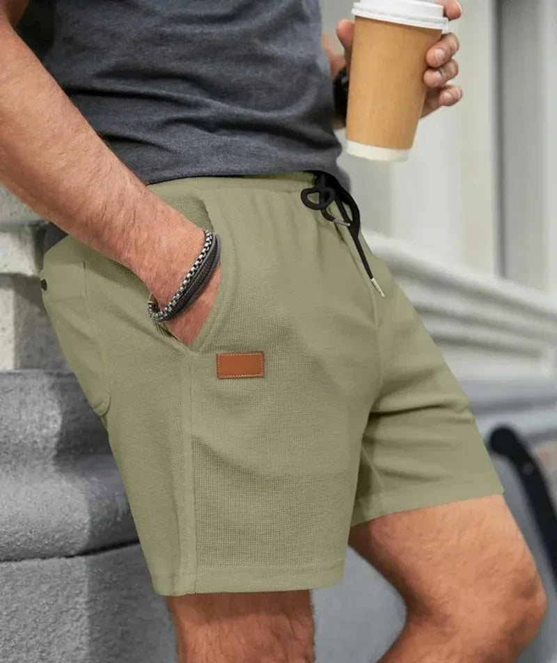 2024 Summer New Solid Color outdoors sport Shorts  breathable loose Fitness training short pants Men's sweatpants