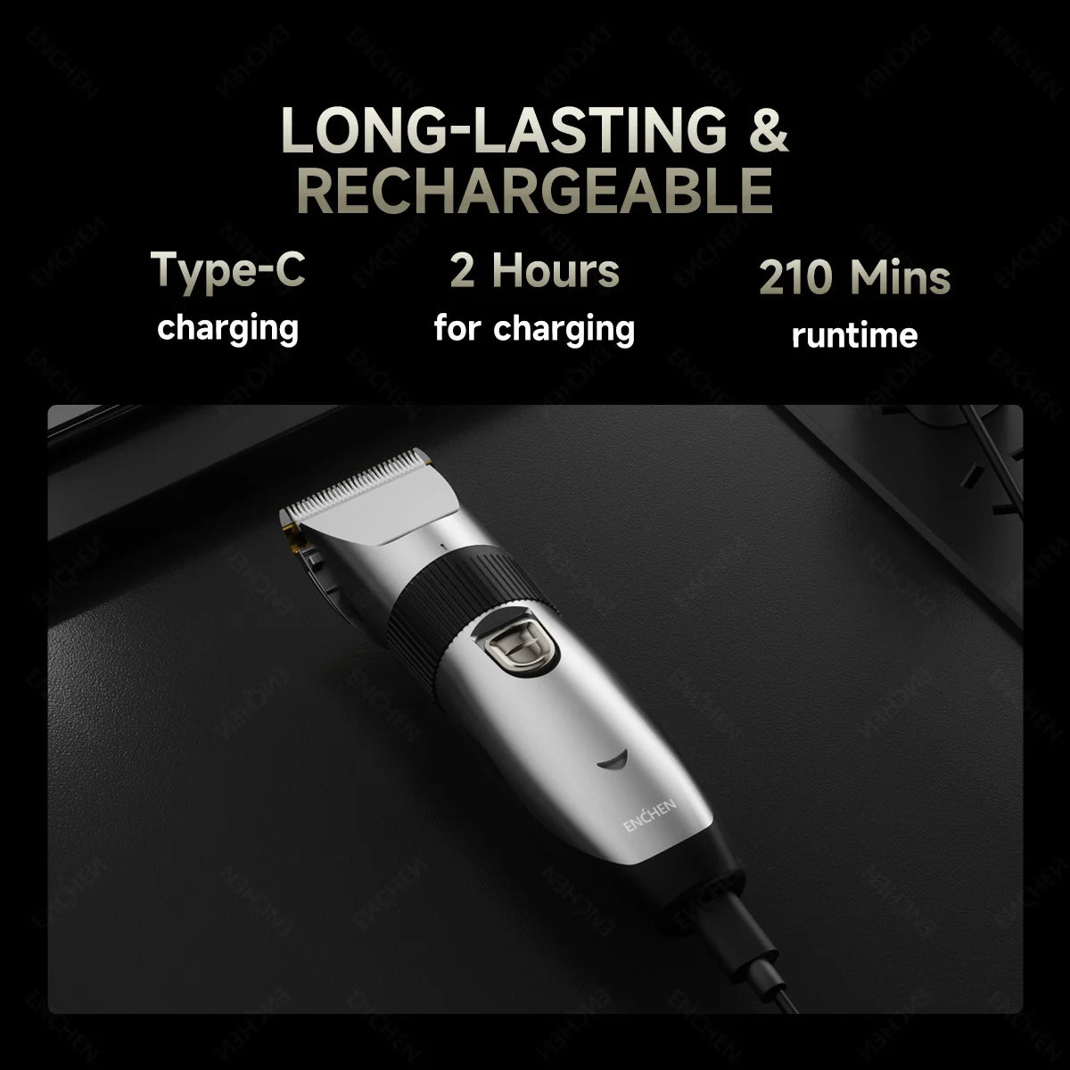 ENCHEN Sharp X Professional Haircut Clipper Single Handfine-Tuning Design  With Safety Lock Upgraded Ceramic Blade Type-C Port
