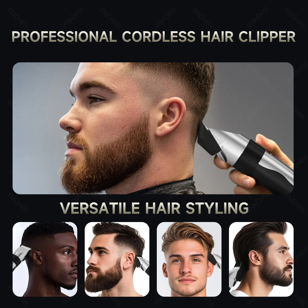 ENCHEN Sharp X Professional Haircut Clipper Single Handfine-Tuning Design  With Safety Lock Upgraded Ceramic Blade Type-C Port