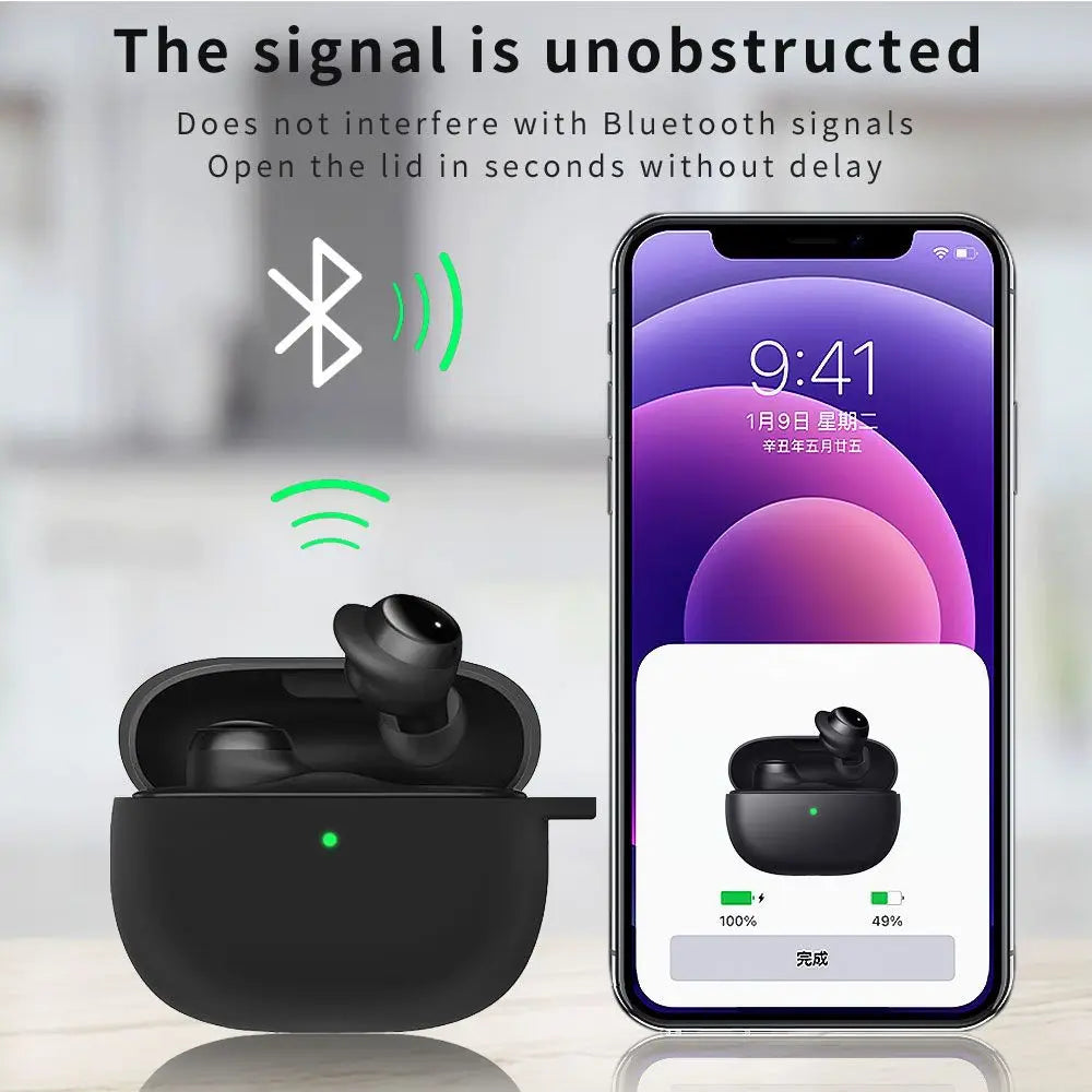 Liquid Silicone protective Case For Xiaomi Redmi Buds 3 Lite Cover Candy Color Soft Thin earphone cover For Redmi Buds3 Lite set