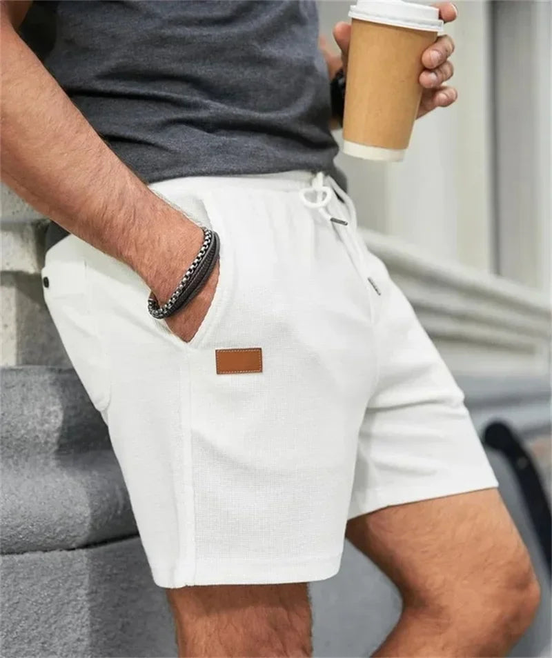 2024 Summer New Solid Color outdoors sport Shorts  breathable loose Fitness training short pants Men's sweatpants