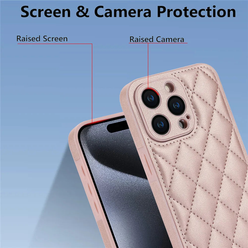 Luxury Long Lanyard Crossbody Leather Phone Case For iPhone 15 14 13 12 11 Pro Max XS XR Adjustable Shoulder Strap Leather Cover
