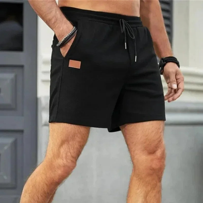 2024 Summer New Solid Color outdoors sport Shorts  breathable loose Fitness training short pants Men's sweatpants