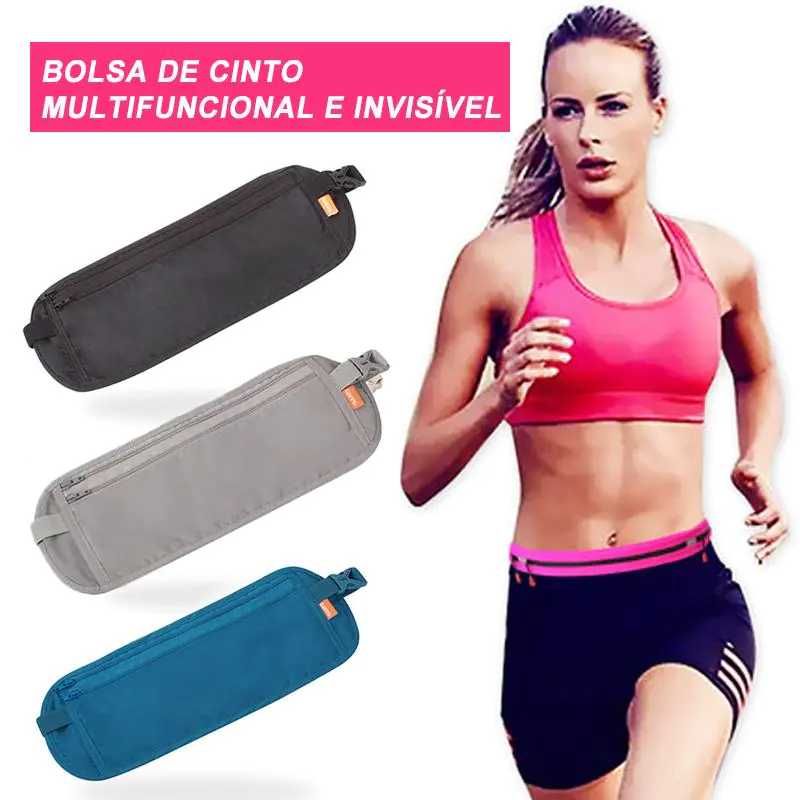 Cinto Multifuncional E Invisível – Para Corrida e caminhada ao ar livre