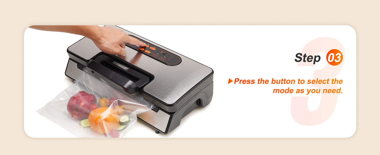 SucceBuy 90Kpa 130W Vacuum Sealer Food Packaging Machine with Free 10pcs Vacuum bags for Household Kitchen Vacuum Food Sealing